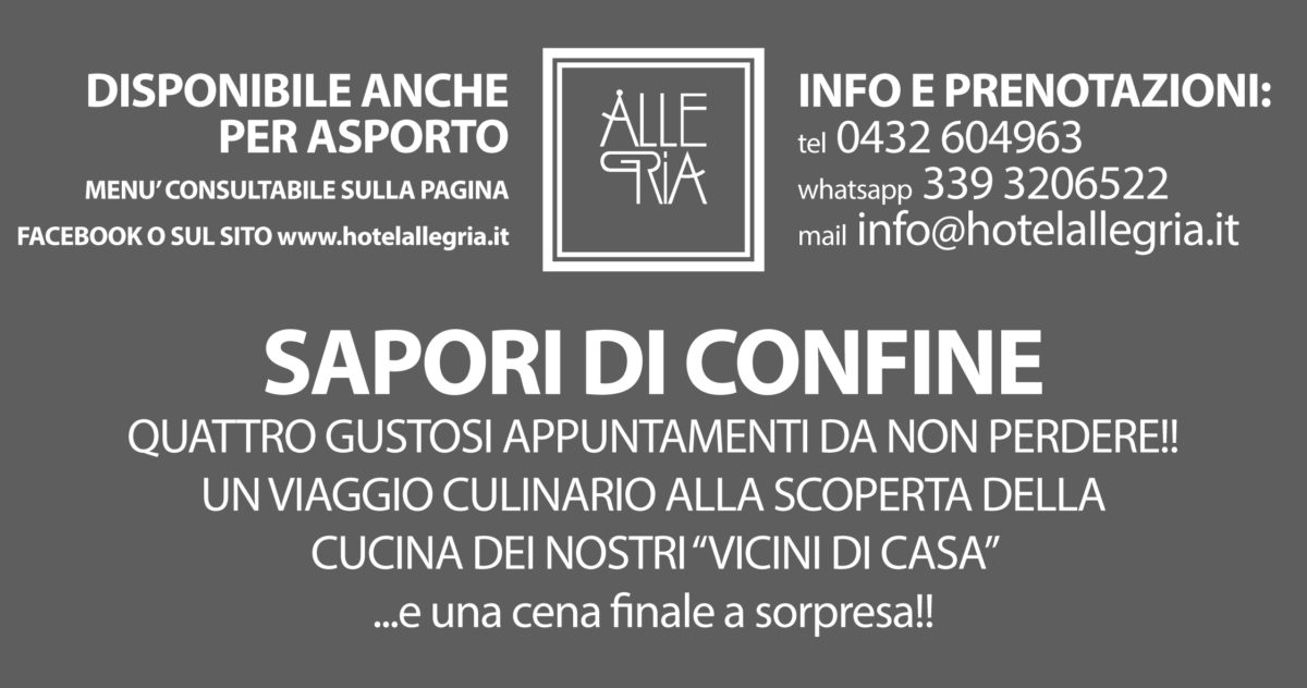 Sapori di Confine – La Cucina Trevisana – 1 Luglio 2020