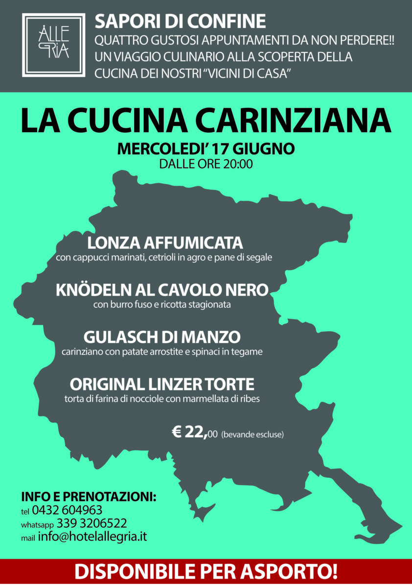 Sapori di Confine – La Cucina Slovena – 10 Giugno 2020